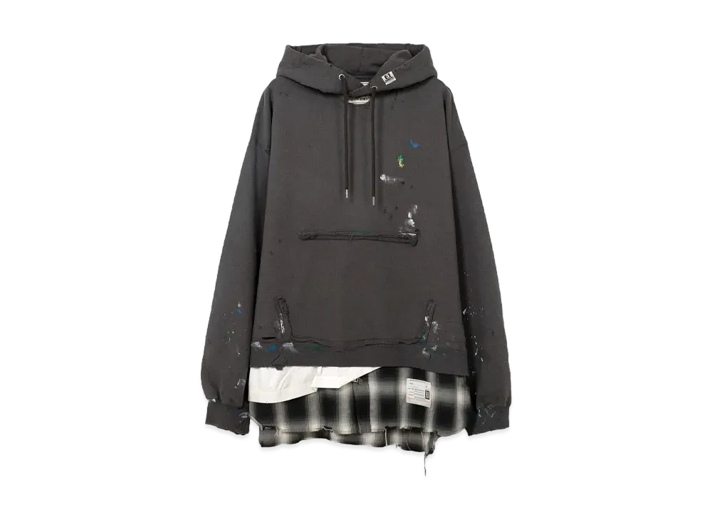 Maison MIHARA YASUHIRO Triple Layered Hoodie "Black"