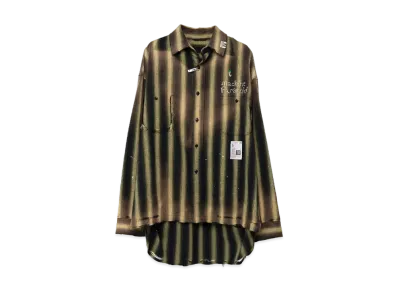 Maison MIHARA YASUHIRO Vintage Like Stripe Shirt "Green"