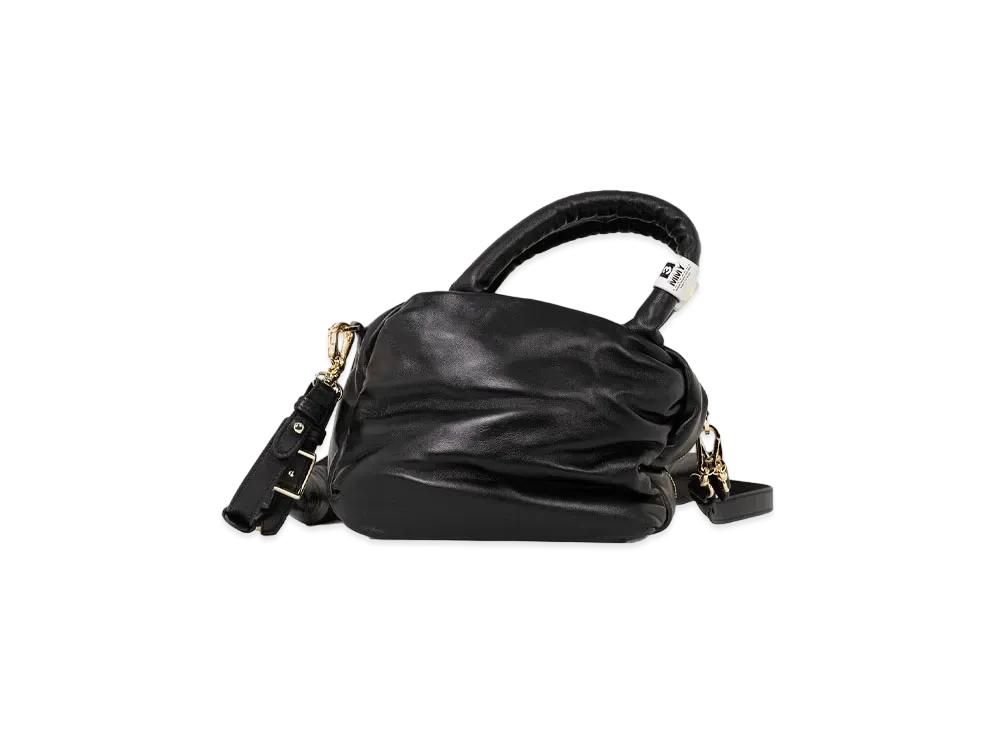 Maison MIHARA YASUHIRO Pucker Puffer Hand Bag Mini with Shoulders "Black"