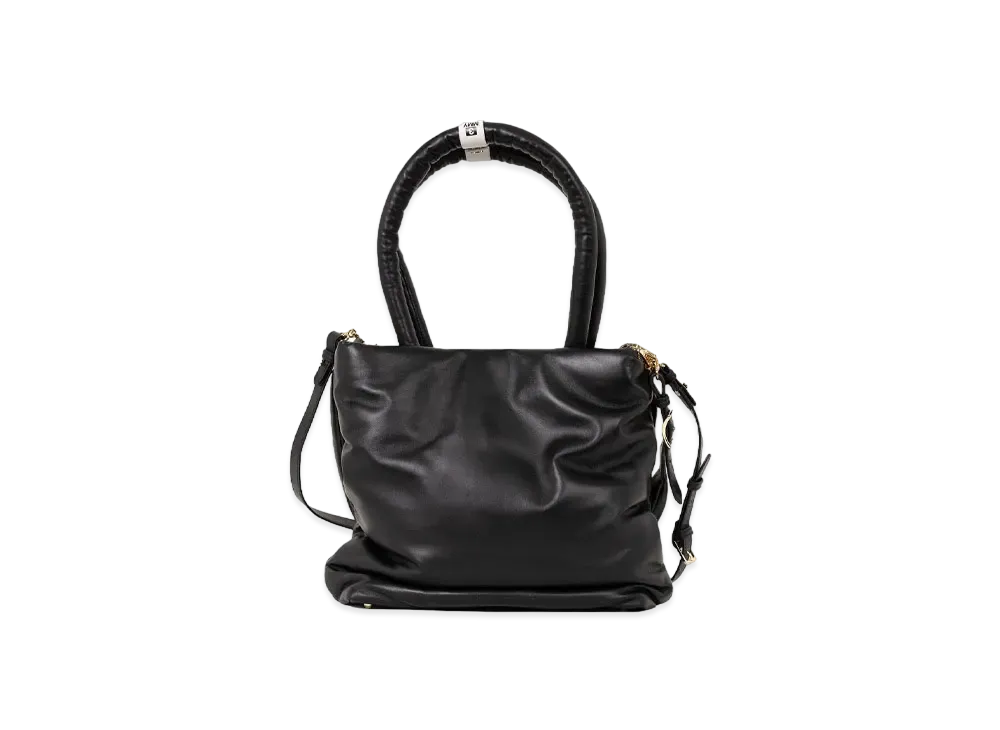 Maison MIHARA YASUHIRO Pucker Puffer Tote Bag with Shoulders "Black"