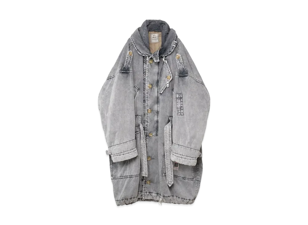 Maison MIHARA YASUHIRO Loose Satin Coat "White"