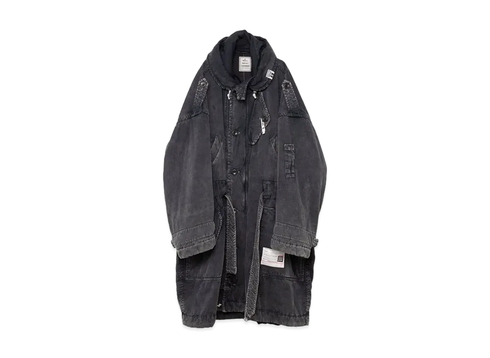 Maison MIHARA YASUHIRO Loose Satin Coat "Black"