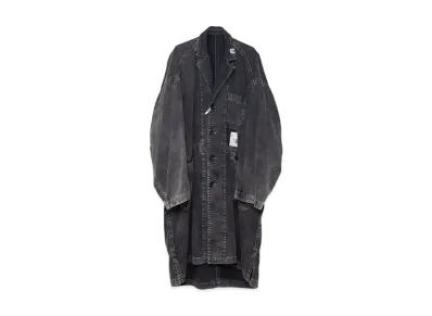 Maison MIHARA YASUHIRO Cotton Satin Shop Coat "Black"