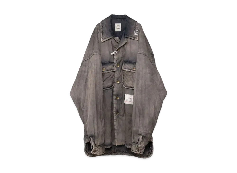 Maison MIHARA YASUHIRO Distressed Huge Puffer Shirt "Black"