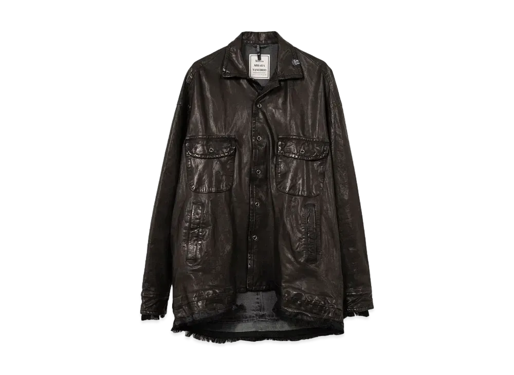 Maison MIHARA YASUHIRO x BACKLASH Smooth Leather Shirt