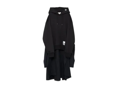 Maison MIHARA YASUHIRO Hoodie Combined Shirt Dress "Black"