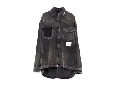 Maison MIHARA YASUHIRO Vintage-like Corduroy Shirt "Black"