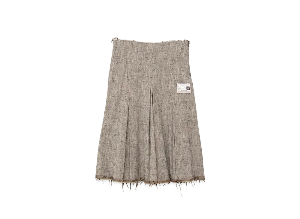 Maison MIHARA YASUHIRO Tweed Culotte Skirt "Ivory"