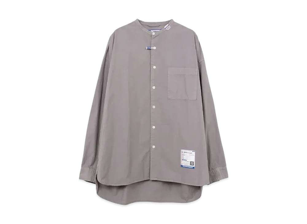 Maison MIHARA YASUHIRO Band Collar Long Sleeve Shirt "Light Gray"