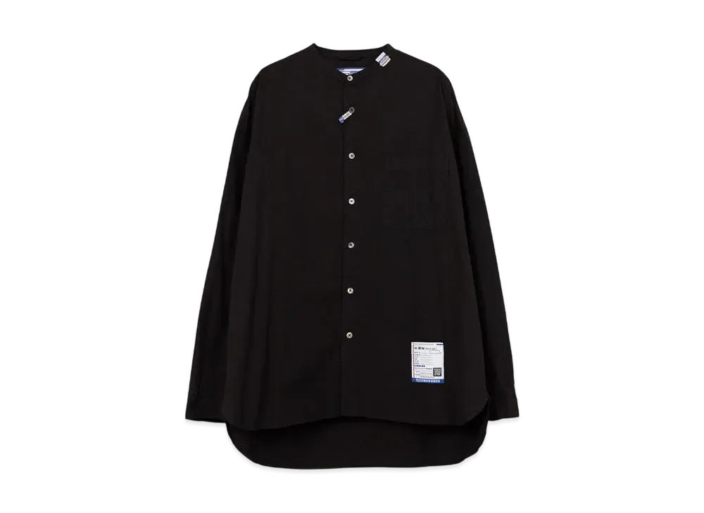 Maison MIHARA YASUHIRO Band Collar Long Sleeve Shirt "Black"
