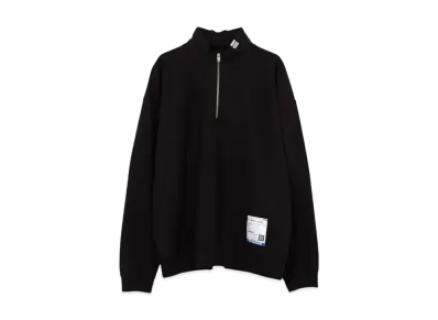 Maison MIHARA YASUHIRO Half Zip Pullover Sweatshirt "Black"
