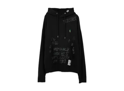 Maison MIHARA YASUHIRO Distressed Graffiti Print Hoodie "Black"