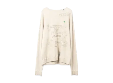 Maison MIHARA YASUHIRO Distressed Graffiti Print Sweatshirt "White"