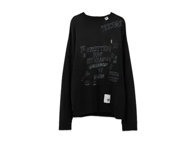 Maison MIHARA YASUHIRO Distressed Graffiti Print Sweatshirt "Black"