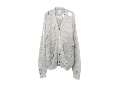 Maison MIHARA YASUHIRO Sun Faded Like Knit Cardigan "Gray"