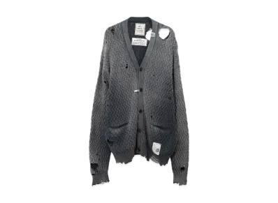 Maison MIHARA YASUHIRO Sun Faded Like Knit Cardigan "Black"
