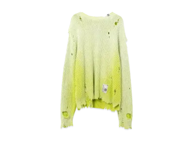 Maison MIHARA YASUHIRO Sun Faded Like Knit Sweater "Yellow"