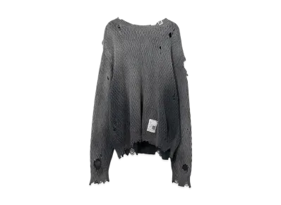 Maison MIHARA YASUHIRO Sun Faded Like Knit Sweater "Black"