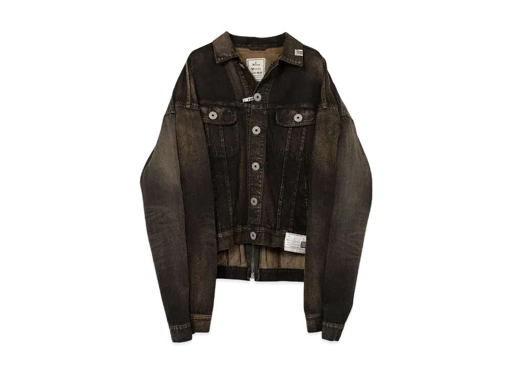 Maison MIHARA YASUHIRO Both Sides Front Denim Jacket "Black"