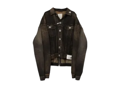 Maison MIHARA YASUHIRO Both Sides Front Denim Jacket "Black"