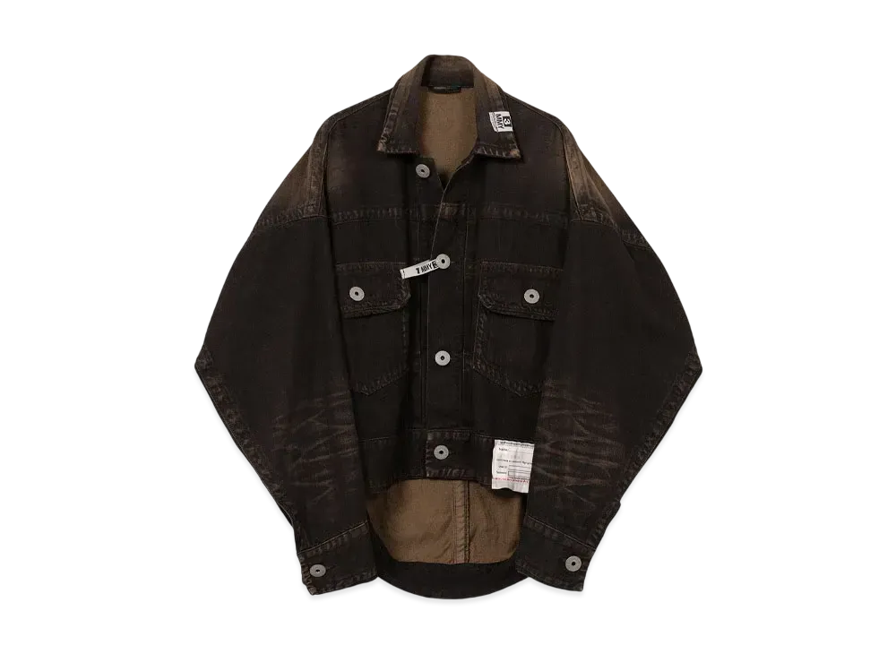 Maison MIHARA YASUHIRO Amateur Sewn Like Denim Jacket "Black"