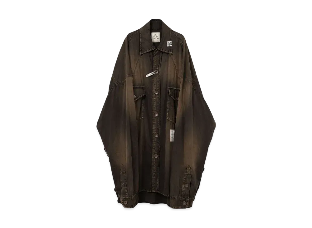 Maison MIHARA YASUHIRO Huge Western Denim Shirt "Black"