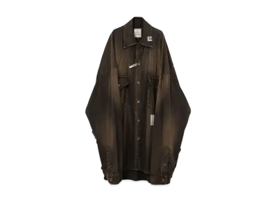 Maison MIHARA YASUHIRO Huge Western Denim Shirt "Black"