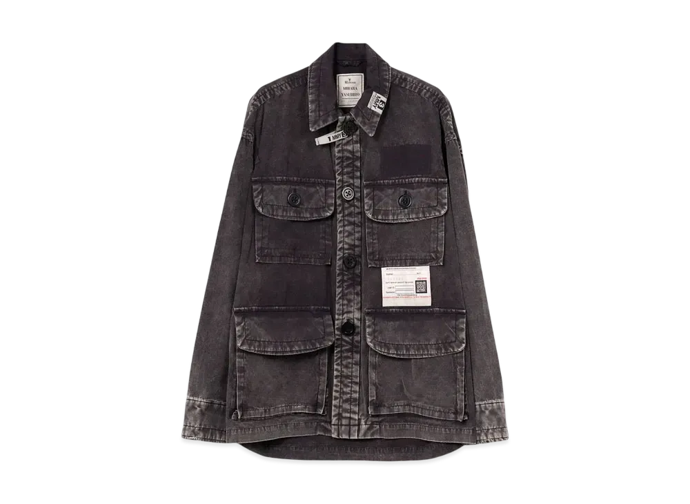 Maison MIHARA YASUHIRO Amateur Sewn Like Military Shirt "Black"