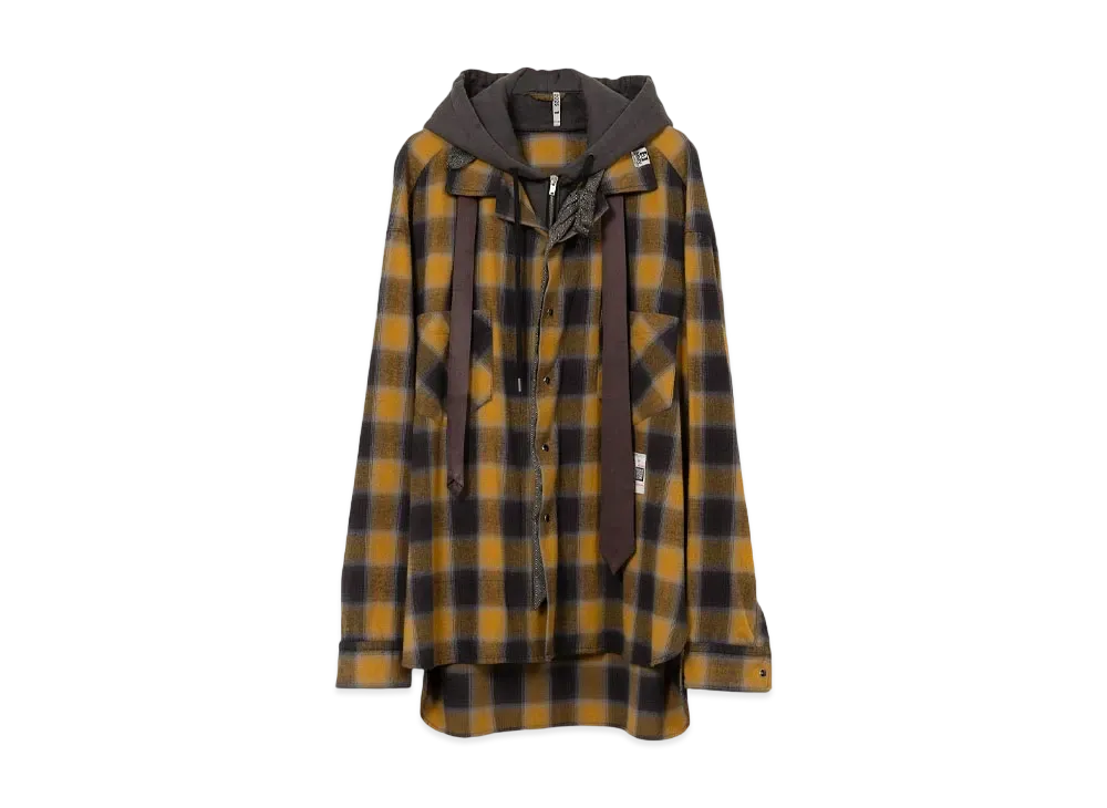 Maison MIHARA YASUHIRO Double Layered Check Shirt "Yellow"