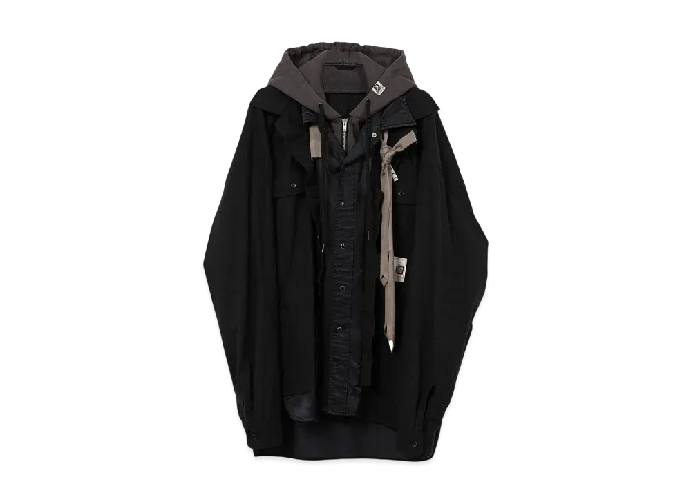Maison MIHARA YASUHIRO Mix Layered Shirt "Black"