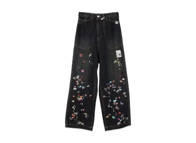 Maison MIHARA YASUHIRO Sticker Prints Denim Baker Pants "Indigo"