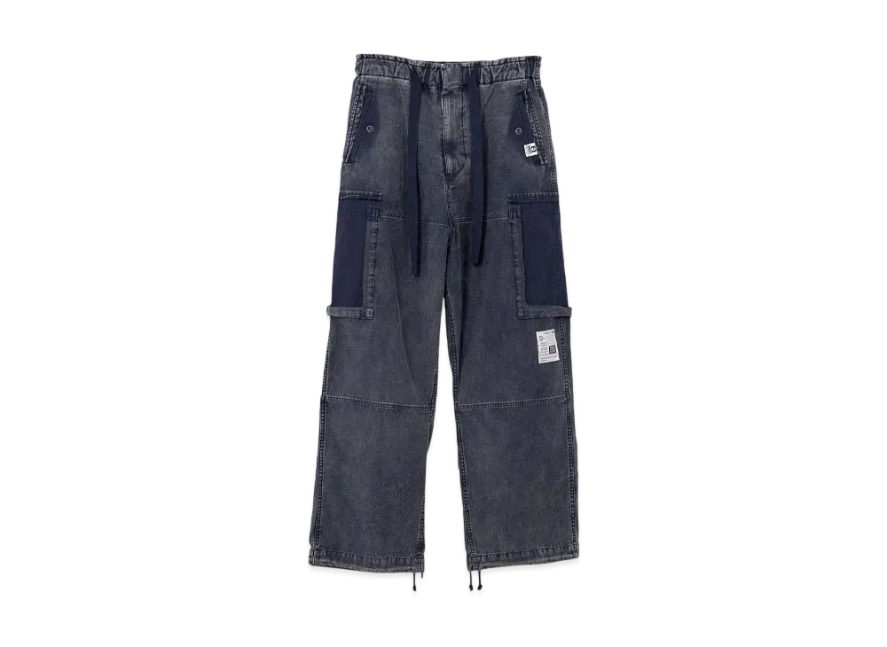 Maison MIHARA YASUHIRO Cotton Satin Cargo Pants "Navy"