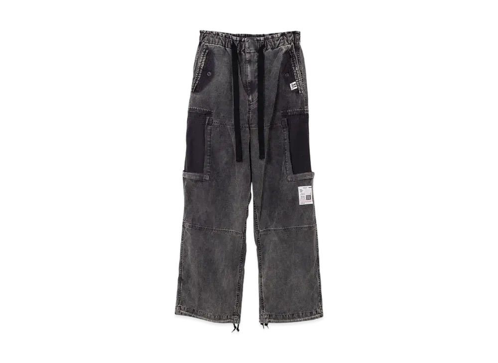 Maison MIHARA YASUHIRO Cotton Satin Cargo Pants "Black"