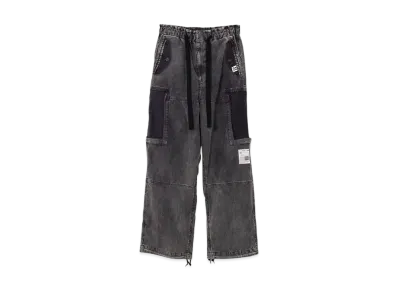 Maison MIHARA YASUHIRO Cotton Satin Cargo Pants "Black"