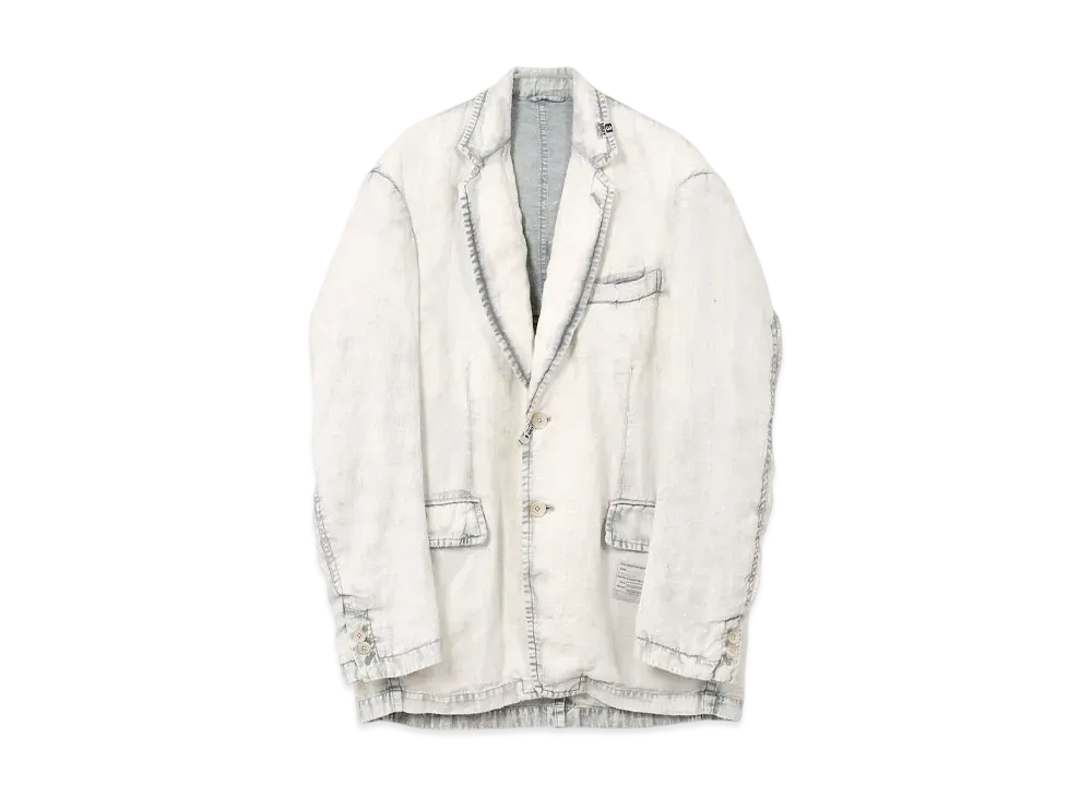 Maison MIHARA YASUHIRO Aged Linen Jacket "Light Gray"