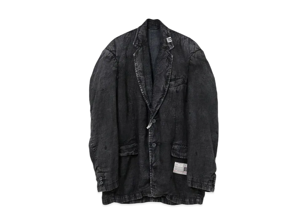 Maison MIHARA YASUHIRO Aged Linen Jacket "Black"