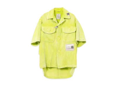 Maison MIHARA YASUHIRO Amateur Sewn Like Corduroy Short-Sleeve Shirt "Yellow"
