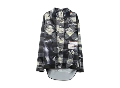 Maison MIHARA YASUHIRO x TALKING ABOUT THE ABSTRACTION Trompe-l'oeil Archive Printed Shirt "White"