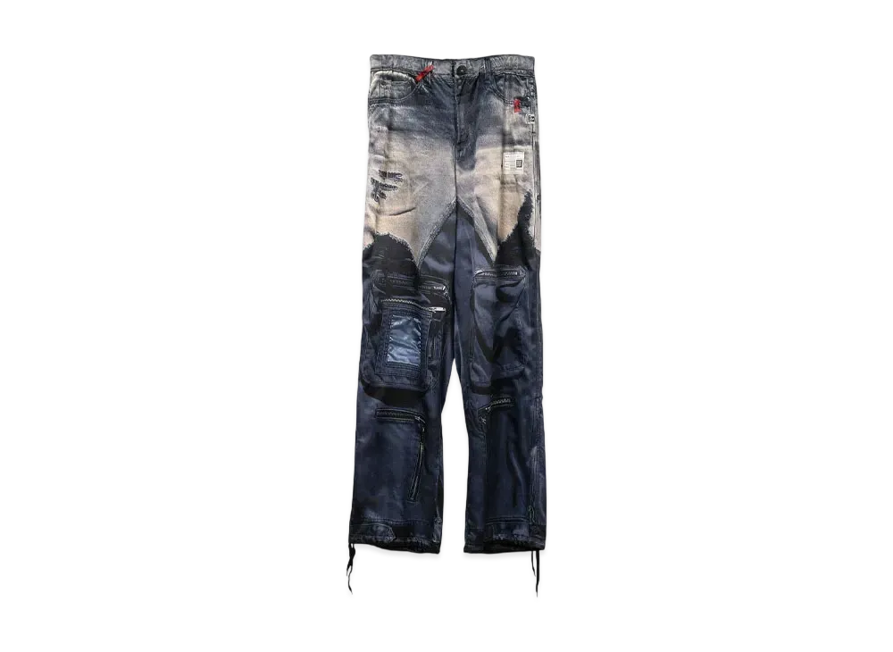 Maison MIHARA YASUHIRO x TALKING ABOUT THE ABSTRACTION Trompe-l'oeil Archive Printed Pants "Khaki"