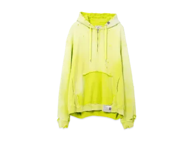 Maison MIHARA YASUHIRO Sun Faded Like Half Zip-Up Hoodie "Yellow"