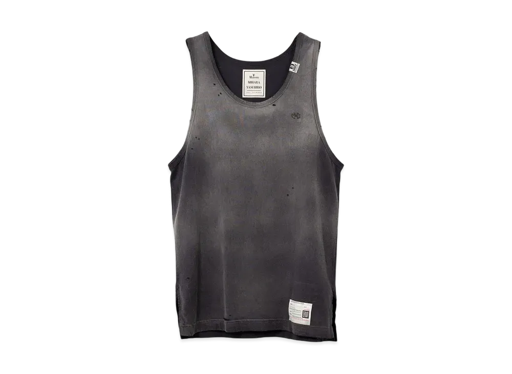 Maison MIHARA YASUHIRO Sun Faded Like Tank-Top "Black"
