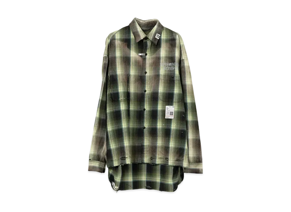 Maison MIHARA YASUHIRO Vintage Like Check Shirt "Green"