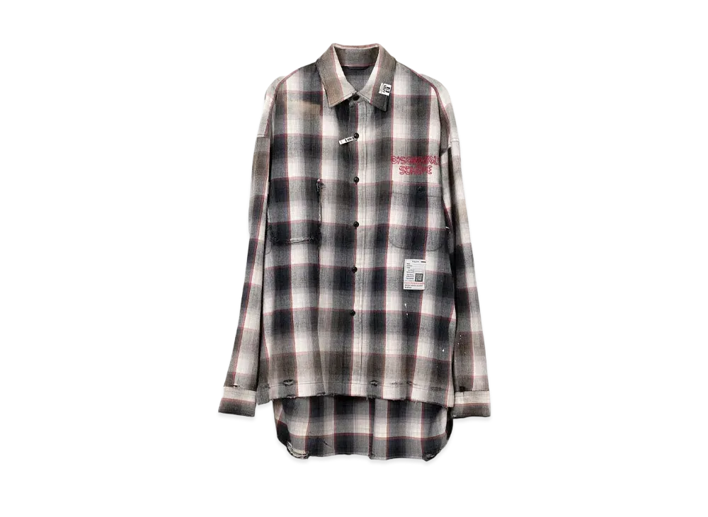 Maison MIHARA YASUHIRO Vintage Like Check Shirt "Gray"