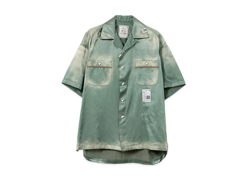 Maison MIHARA YASUHIRO Embriodery Bowling Shirt "Khaki"