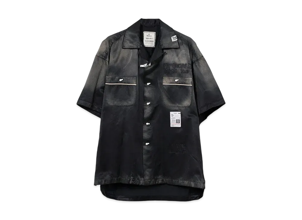Maison MIHARA YASUHIRO Embriodery Bowling Shirt "Black"