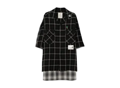 Maison MIHARA YASUHIRO 2 Shirts Combined Short Sleeve Shirt "Black"