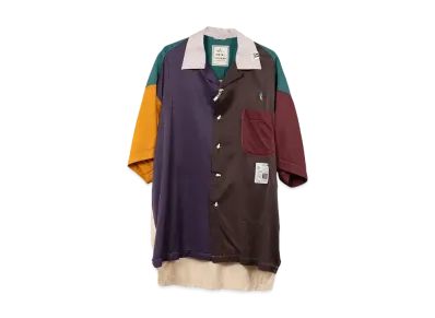 Maison MIHARA YASUHIRO Crazy Pattern Short-Sleeve Shirt "Purple"