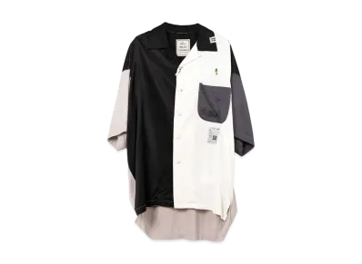 Maison MIHARA YASUHIRO Crazy Pattern Short-Sleeve Shirt "Black"