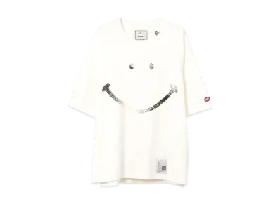 Maison MIHARA YASUHIRO Smily Face Printed T-Shirt "White"