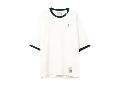 Maison MIHARA YASUHIRO Leon Embroidery Ringer T-Shirt "White"